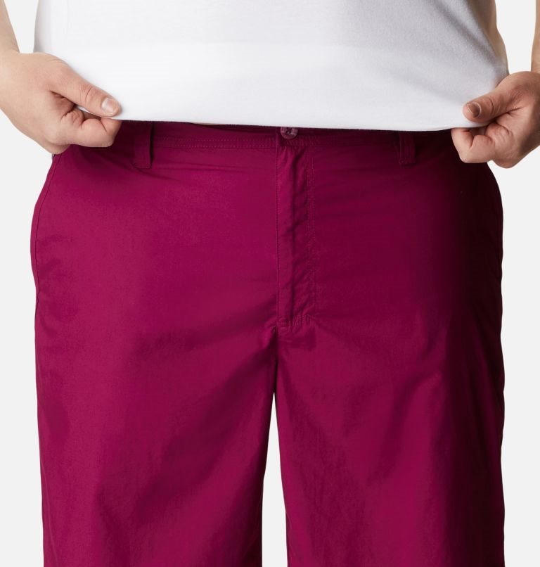 Men's Columbia Washed Out Shorts Fuchsia | Plus Size CA-ZALC1